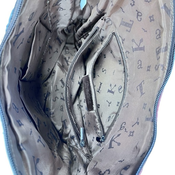 TRESKA Multi Colored 3D Leather Floral Rhinestone Patchwork Shoulder Bag - Picture 16 of 16